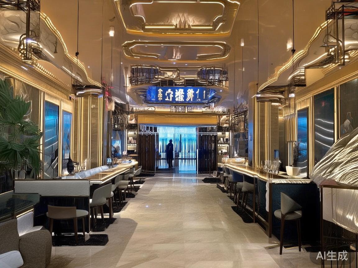 澳门皇家赌场冷吧作为赌场中一个重要的休憩场所，其装